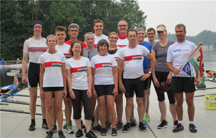 15 Teilnehmer waren bei de Ruderwanderfahrt dabei. privat