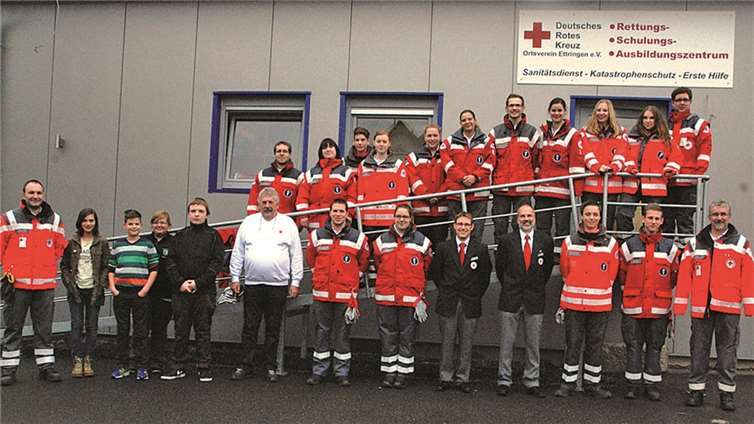 15 freiwillige Helfer wurden als Sanitäter ausgebildet. DRK Kreisverband Mayen-Koblenz e.V.