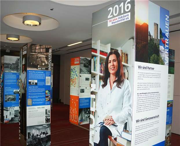 150. Geburtstag: Die Volksbank RheinAhrEifel eG feiert ihr Jubiläum mit einer bebilderten Ausstellung, die am 22. Mai auf der „AW-Erlebnismeile“ Station macht.privat