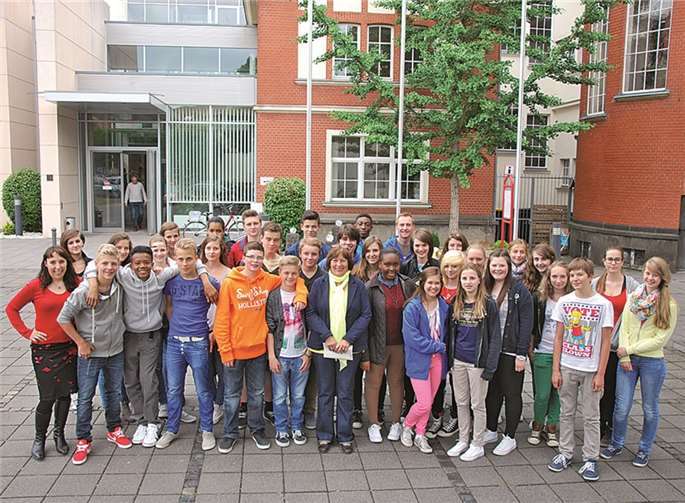 16 Gastschüler aus England konnten in Rheinbach begrüßt werden. Melanie Bau