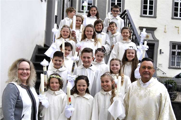18 Kommunionkinder aus Sayn und Mülhofen feierten ihren großen Tag. PS