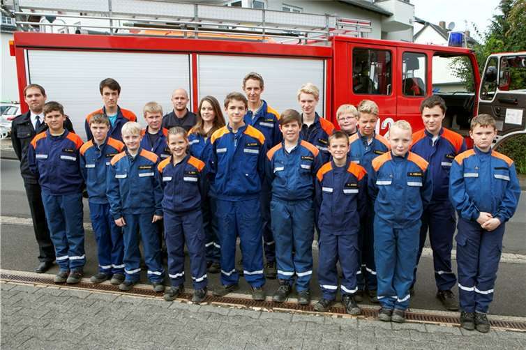 18 Mitglieder stark ist derzeit die Jugendfeuerwehr der Löschgruppe Villip, die von Christian Münzer, Thomas und Kim Kiupel geleitet wird.