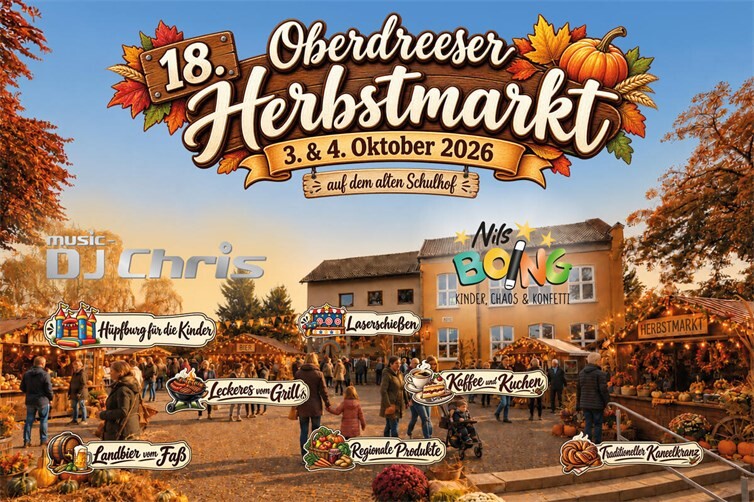 18. Oberdreeser Herbstmarkt auf dem Alten Schulhof