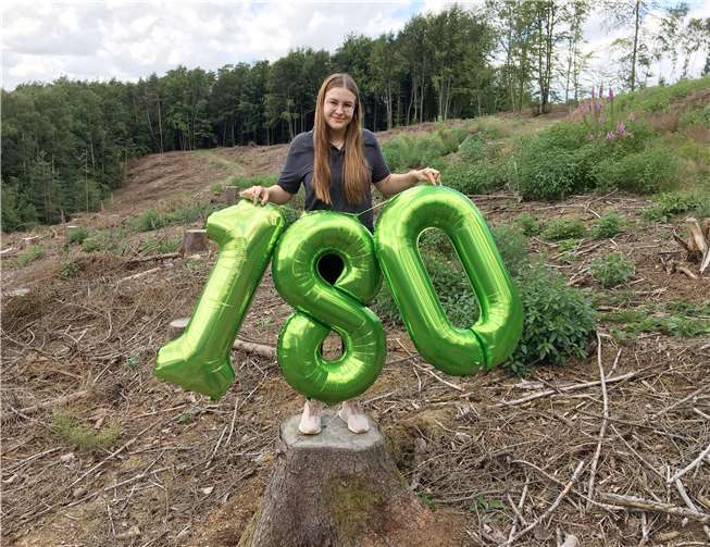 180 Bäume kamen durch die Spendenaktion von meta Trennwandanlagen zusammen. Foto: privat