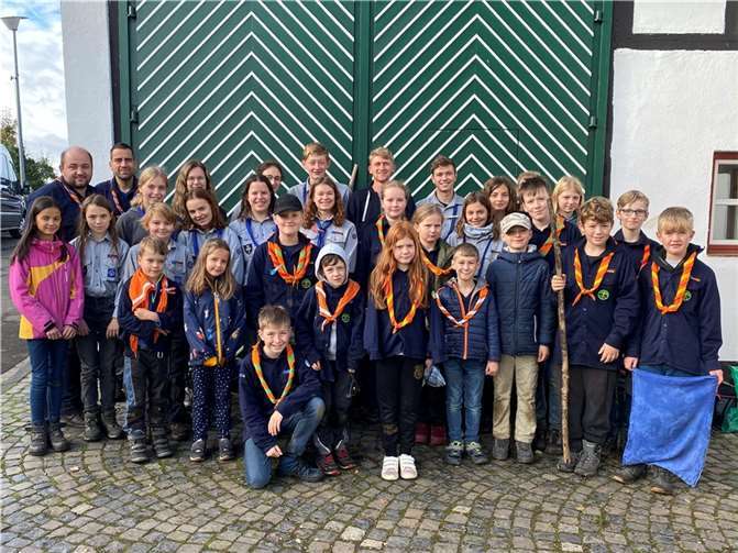 19 Kinder und Jugendliche aus Rheinbach-Wormersdorf nahmen an dem Lager teil. Quelle: Freie Pfadfinderschaft Rheinland.