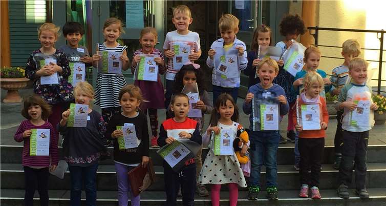 19 Vorschulkinder bekamen den Bibliotheksführerschein ausgehändigt.Foto: privat