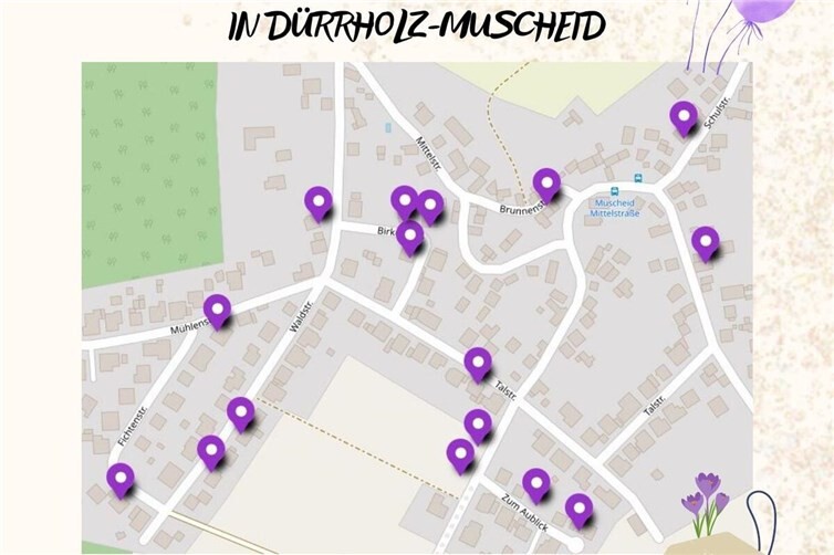 2. Hof-und Garagen-Flohmarkt Muscheid - Lageplan