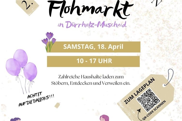 2. Hof-und Garagen-Flohmarkt Muscheid - QR- Code