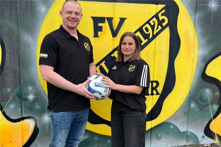 2. Vorsitzender Yannik Durben und Spielertrainerin Kati Kleeberger