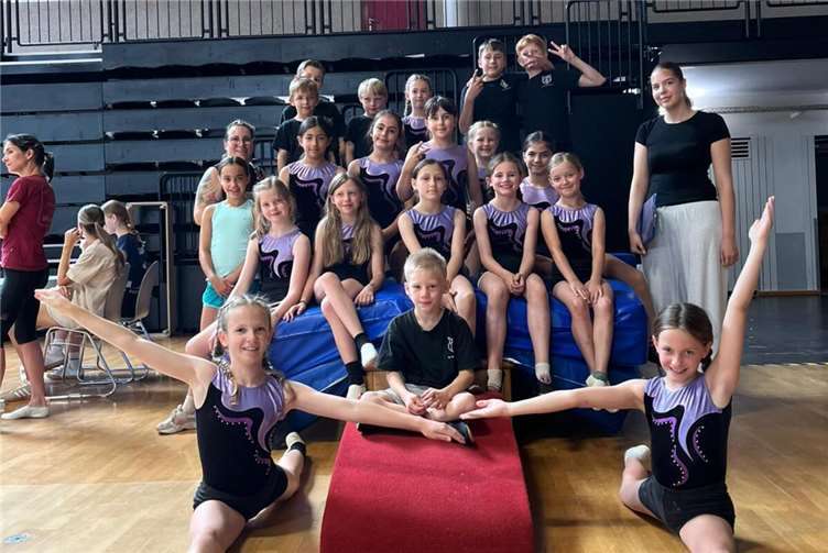 20 TeilnehmerInnen des TV Weitersburg nahmen am Gau-Kinder- und Jungendturnfest auf dem Oberwerth teil.  Foto: privat