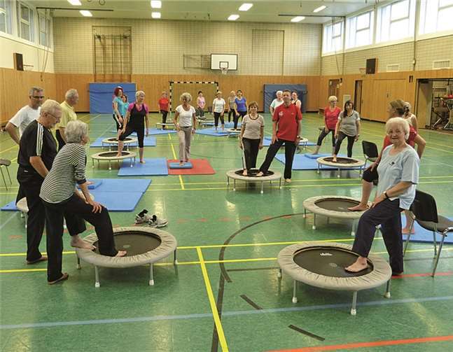 20 neue Trampoline bereichern ab jetzt das Geräteinventar des Breisiger Turnvereins: Eine gute Investition. privat
