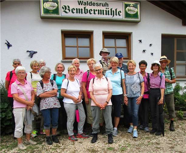 2019 verlockte die Bembermühle auch zur Einkehr. Fotos: privat