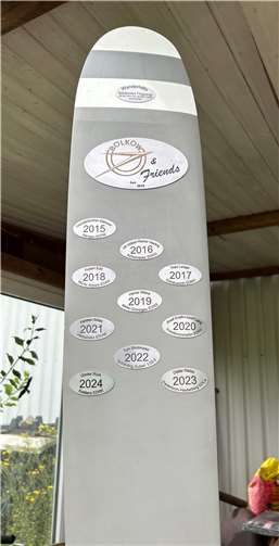 2024 ist der Wanderpokal beim Ausrichter Günther Rück in Koblenz gelandet. Foto: R. Helm