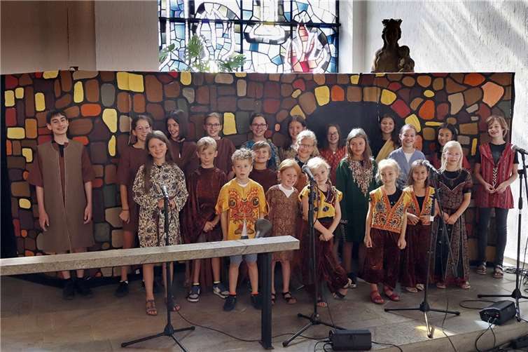 22 Mädchen und Jungen hatten sich zur Kindermusicalaktion angemeldet.  Fotos: privat