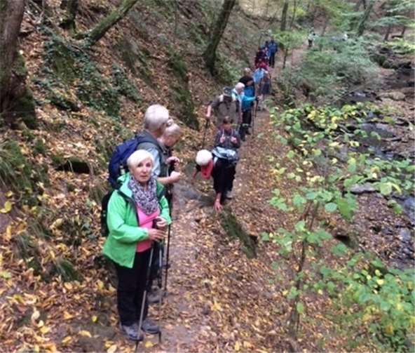 22 Wanderer machten sich gemeinsam auf den Weg. Taunusklub Bad Ems