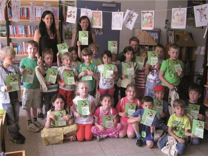 23 Kinder des Kindergarten Quellentraße nahmen an der Aktion „ich bin Bib fit“ teil.privat