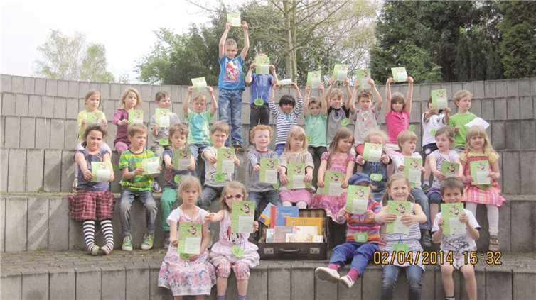 33 Vorschulkinder wurden in die Welt der Bücher eingeführt.privat