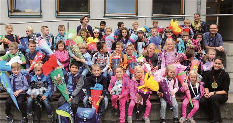 38 Kinder starteten an der Grundschule Am Sonnenberg in einen neuen Lebensabschnitt. DL