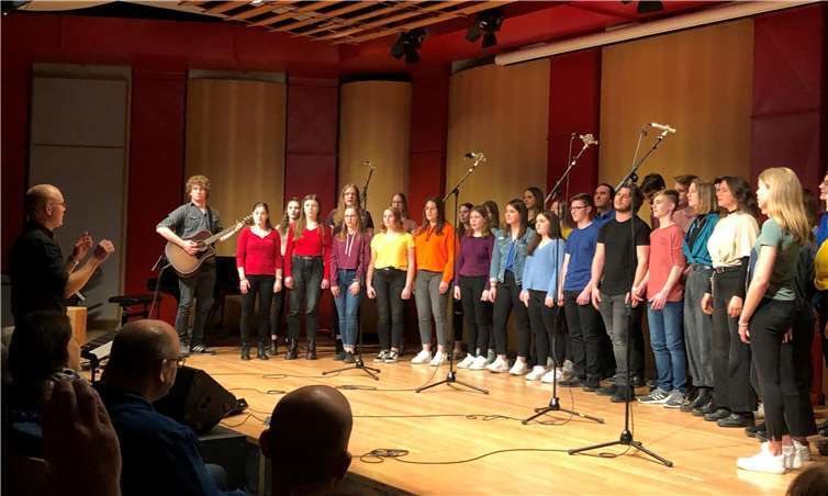 38 Sängerinnen und Sänger nahmen an der „Voc.cologne school`s edition“ teil. Foto: Sarah Zimmermann