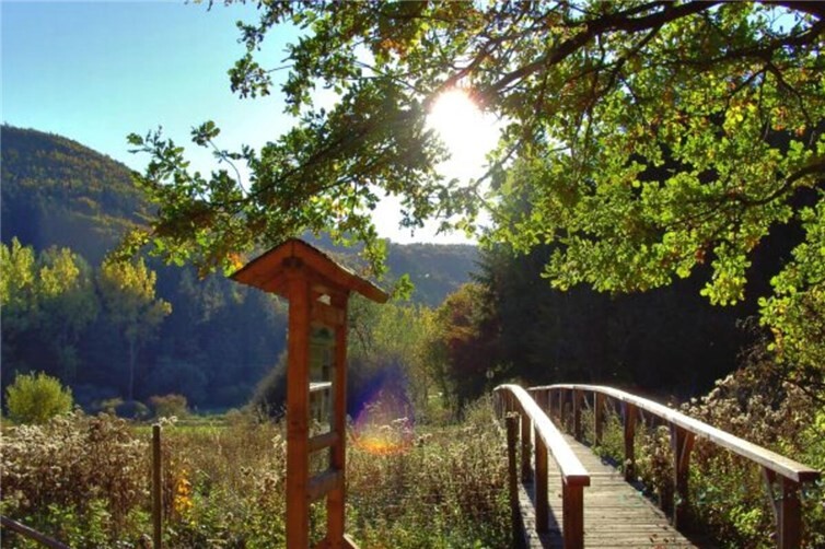 38 m langer Steg auf dem Sahrbachweg