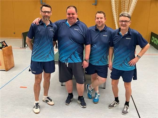 4. Mannschaft mit v.li. Michael Buschke, Georg Schmahl, Michael Meyer und Wolfgang Knopp.