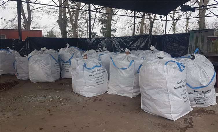 40 Big Packs mit je ca. 1 Kubikmeter Inhalt wurden weggefahren.