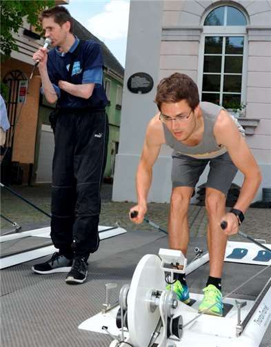 400 m Langlaufsimulation auf dem Thoraxtrainer.privat