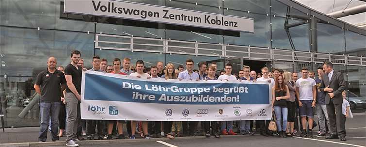 45 neue kaufmännische und technische Auszubildende begrüßte die LöhrGruppe in ihrem Stammsitz in Koblenz im Rahmen ihres Informationstages. privat