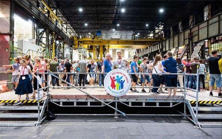 5.000 Gäste nutzten die Gelegenheit, das Werksgelände zu besichtigen.Quelle: Aleris