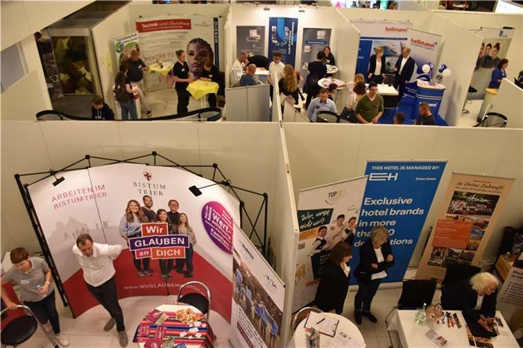 58 Unternehmen und Institutionen waren auf der Vocatium vertreten. Fotos: HEP