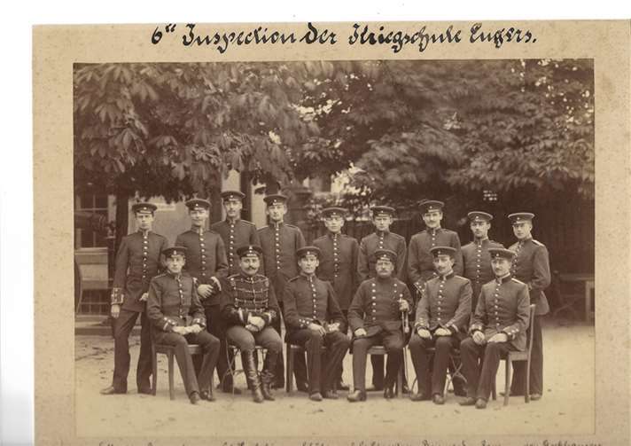 6“ Inspection der Kriegsschule Engers.  Foto: Archiv: Kretzer