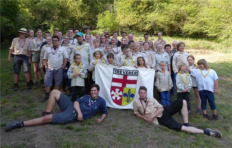 60 motivierte Dieblicher Pfadfinder waren beim Herbstlager mit dabei.Foto: privat