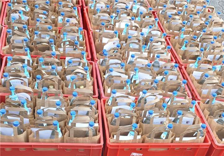 650 Tüten wurden gepackt.