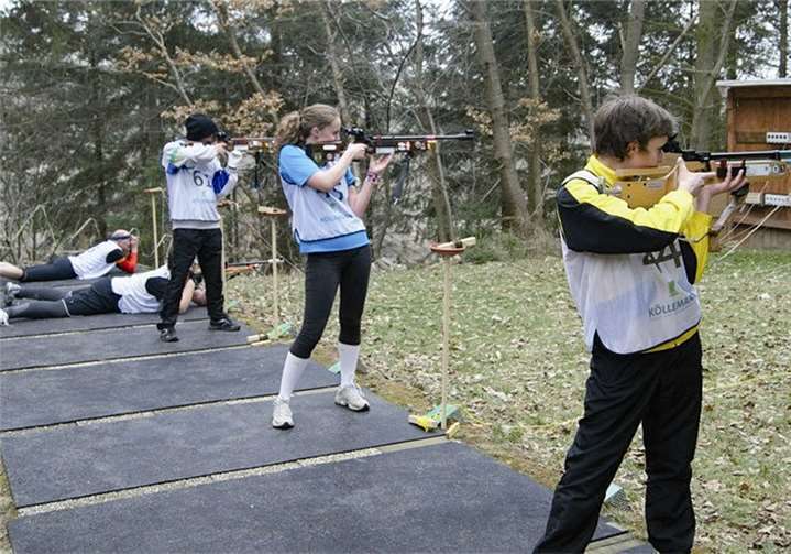 75 Biathleten gingen an den Start und lieferten sich spannende Kämpfe. Privat