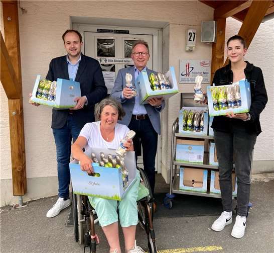 800 Schoko-Osterhasen wurden an die Tafeln verteilt. Foto: privat