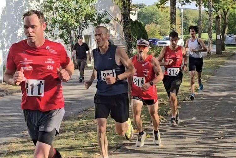 8000 m mit D. Krämer - Harald Dörle und Markus Schmitt