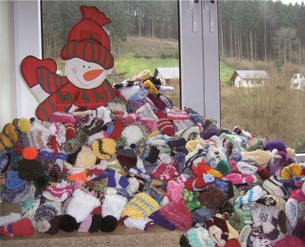 850 Mützchen kamen in Adenau zusammen. privat