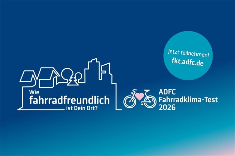 ADFC-Fahrradklimatest 2026 gestartet