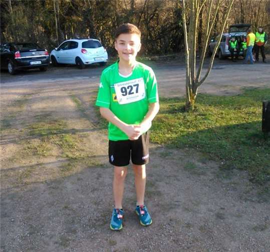 Aaron Bollig war überglücklich über seine Leistung. Privat