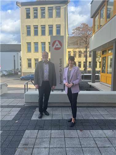 Führungswechsel in der Arbeitsagentur Ab 1. Dezember 2023 übernimmt Stefanie Adam die Leitung der Agentur für Arbeit Neuwied. Foto: AA Neuwied/Amelie Enderle