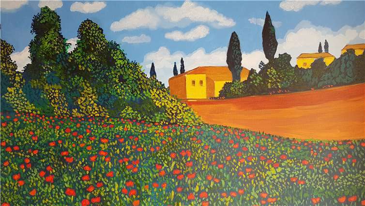 Ab 12 Uhr wird die Bilderausstellung des Neuwieder Malers Christoph Dames mit Musik und einem kleinen Imbiss eröffnet.Foto: privat