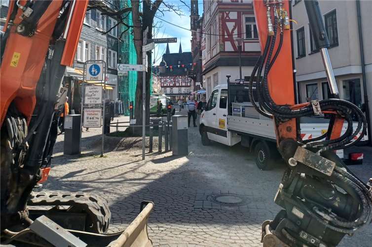 Ab dem 14. April wird der Kleine Markt in Montabaur neu gepflastert. Während der Bauarbeiten ist der Bereich für Fahrzeuge gesperrt.  Foto: Stadt Montabaur / Christina Weiß