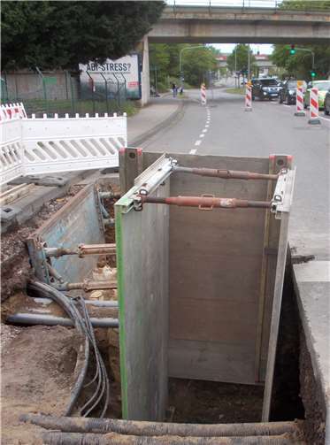 Ab dem 15. August in der Verkehr an der Andernacher Straße nur noch einspurig möglich. Foto: privat