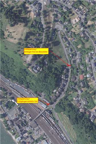 Ab dem 16. April wird die Straße „Im Denet“ gesperrt.  VG Linz