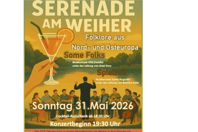 Abendliche Serenade mit Cocktailbar und Weiherleuchten