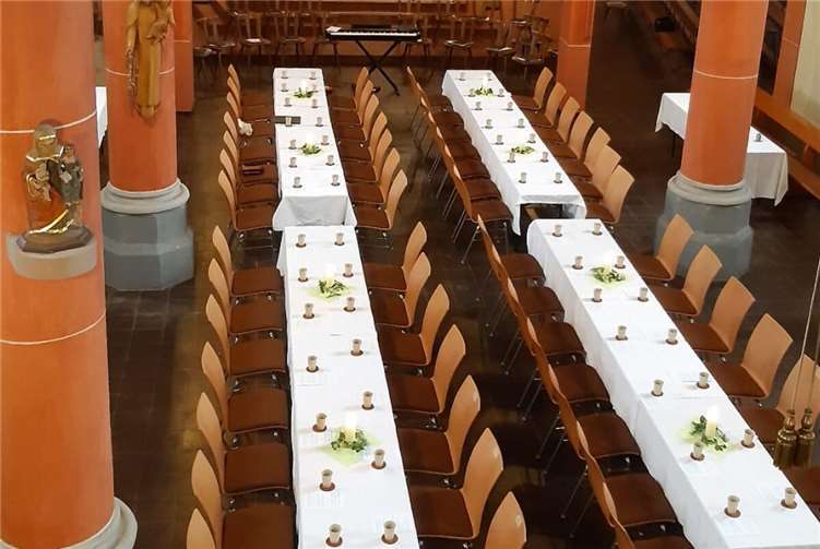 Abendmahl in Gemeinschaft: Besondere Feier in der Kirche Kaltenengers. Foto: Sabine Bräse