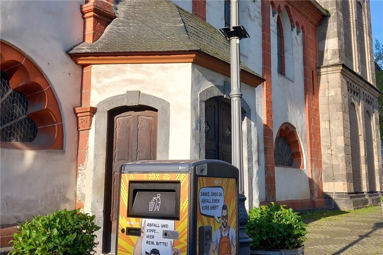 Abfallbehälter zur Liebfrauenkirche