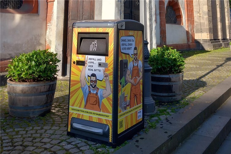 Abfallbehälter zur Liebfrauenkirche