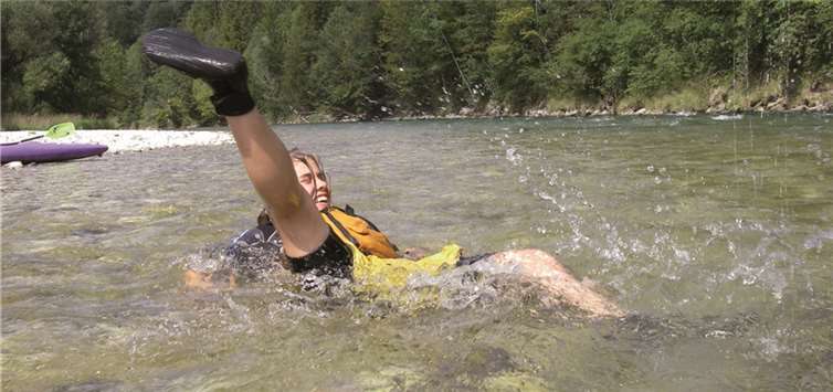 Abkühlung in der Isar.Privat