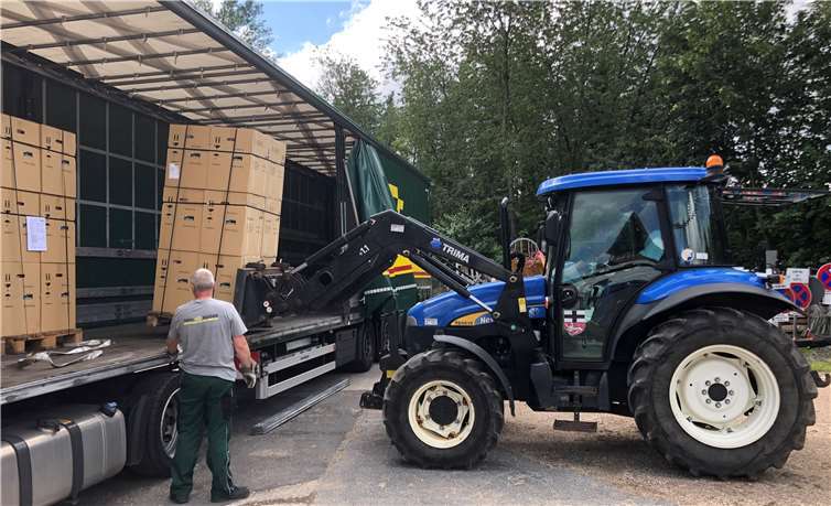 Abladung von Bautrocknern in der Schweiz.